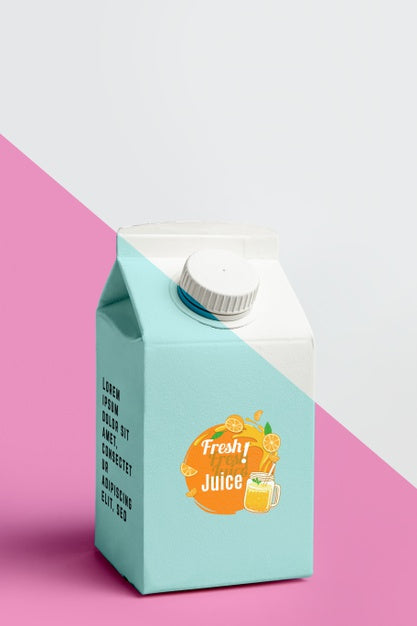 Free Front View Of Juice Container Psd