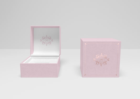 Free Front View Of Pink Jewellery Boxes Psd