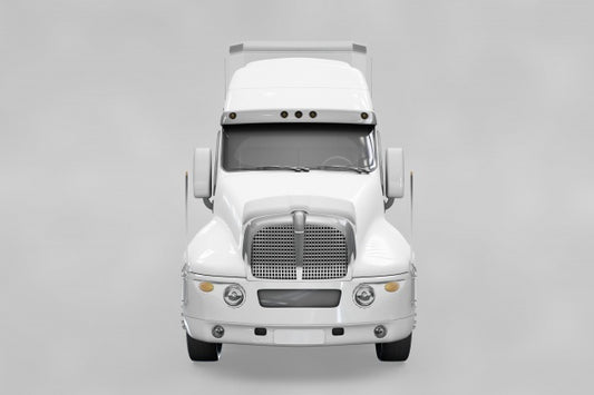Free Front View Of Truck Mockup Psd