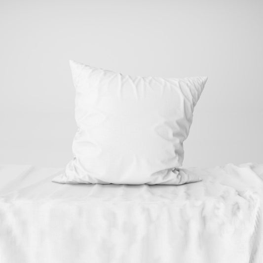 Free Front View Of White Pillow Cover Mockup Psd