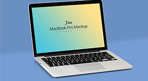 Free Fully Customizable Apple Macbook Pro Mockup Psd