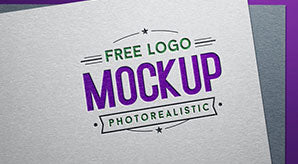Free Fully Customizable Debossed Logo Mockup Psd