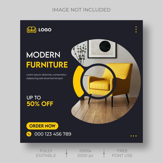 Free Furniture Sale Social Media And Instagram Post Template Psd