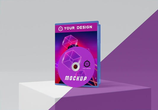 Free Gaming Abstract Packaging And Cd Mockup Psd