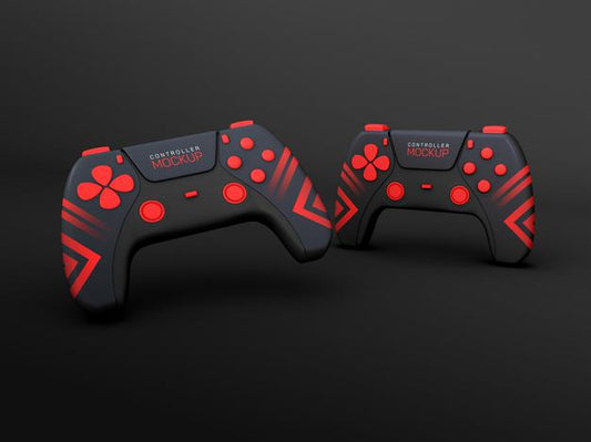 Free Gaming Controllers Mockup Psd