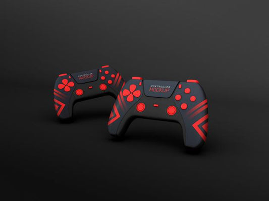 Free Gaming Controllers Mockup Psd