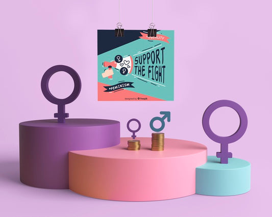 Free Gender Equality Concept Composition Psd