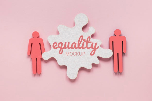 Free Gender Equality Concept Mock-Up Psd