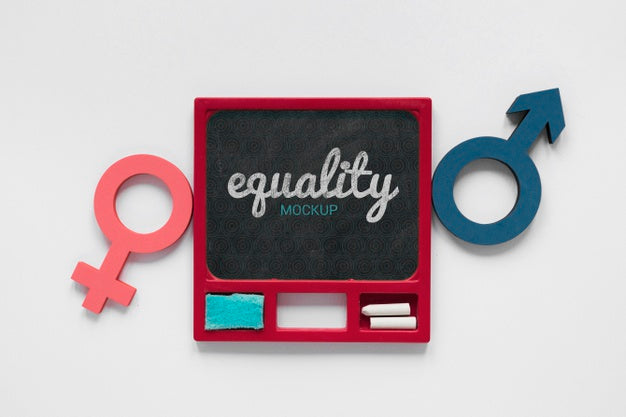 Free Gender Equality Concept Mock-Up Psd