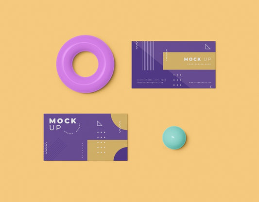 Free Geometrical Shapes Concept Mock-Up Psd