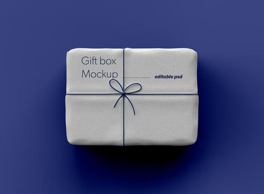 Free Gift Box Mockup Psd