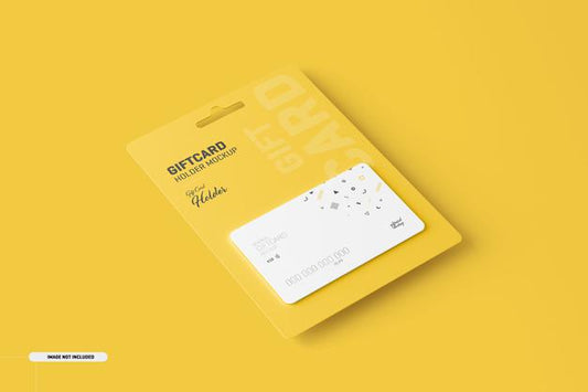 Free Gift Card With Card Holder Mockup Psd