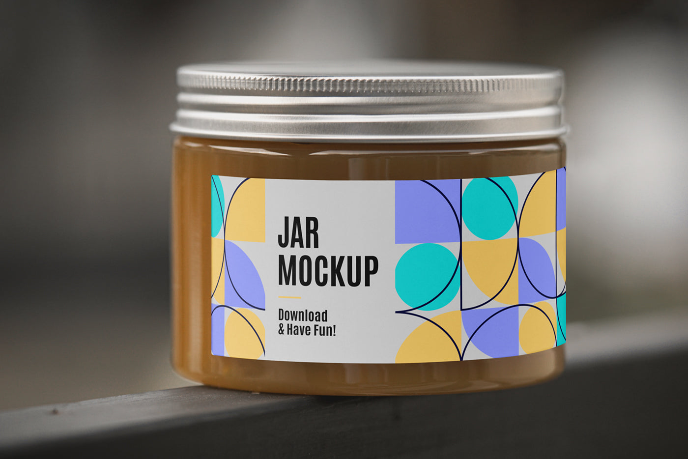 Free Glass Jar Mockup