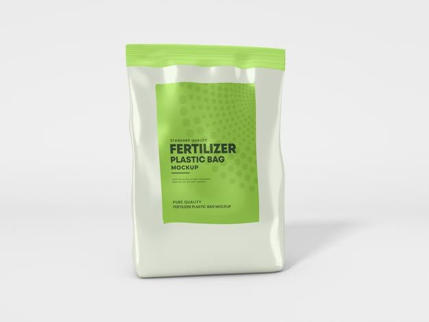 Free Glossy Foil Fertilizer Bag Mockup Psd