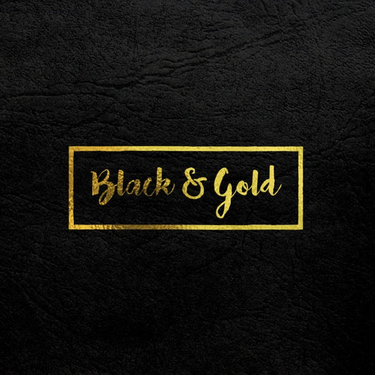 Free Gold Logo Mock Up On Black Leather Psd