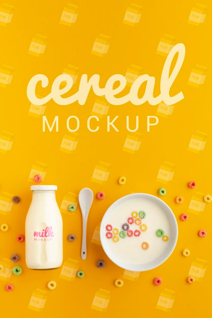 Free Good Morning Breakfast With Cereals And Milk Psd