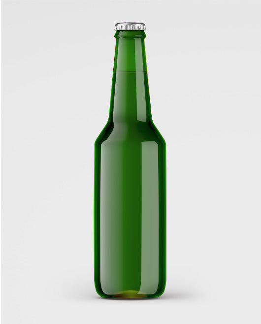 Free Green Beer Bottle – 4 Psd Mockups