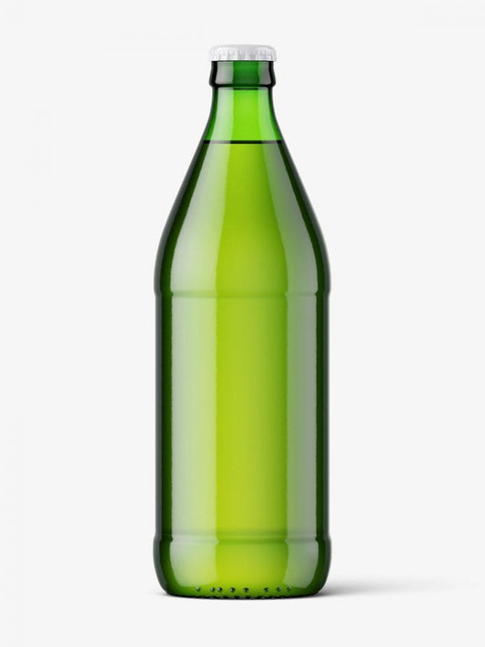 Free Green Beer Bottle Mockup