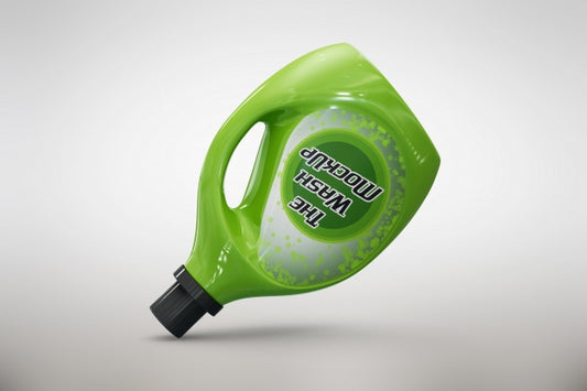 Free Green Detergent Packaging Mock Up Psd