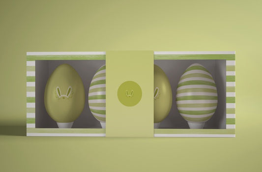 Free Green Theme For Easter Eggs Psd