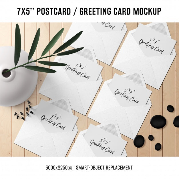 Free Greeting Card Mock Up Psd