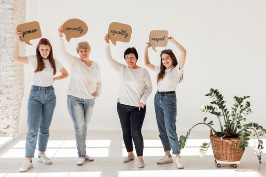 Free Group Of Women Posing Together Psd