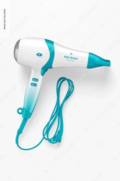 Free Hair Dryer Mockup Psd