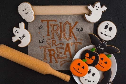 Free Halloween Mockup With Kitchen Concept Psd