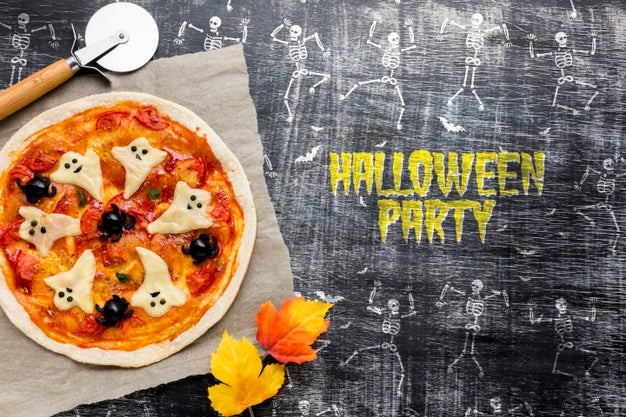 Free Halloween Pizza Treat Specific Day Psd