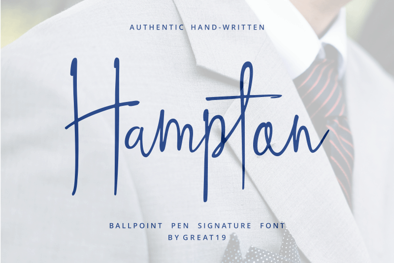Free Hampton Modern Script Font