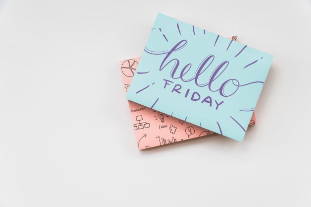 Free Hand Drawn Cards Mockup Psd