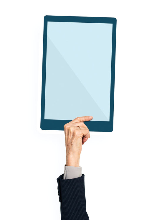Free Hand Holding A Digital Tablet