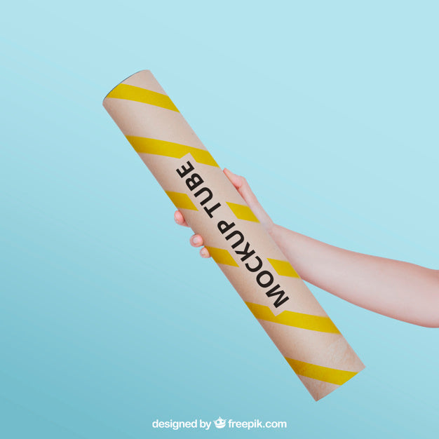 Free Hand Holding Tube Psd