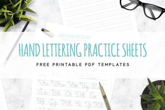 Free Hand Lettering Practice Sheets