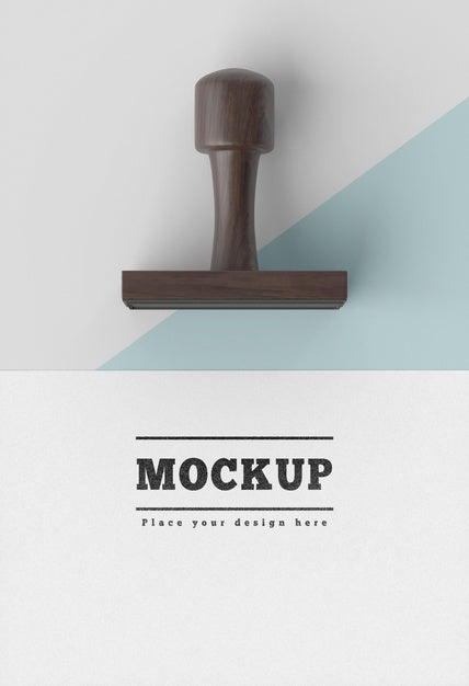 Free Hand Stamp With Handle Mock-Up Psd