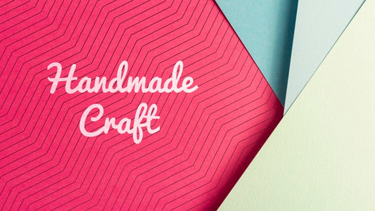 Free Handmade Craft Message On Cardboard Psd