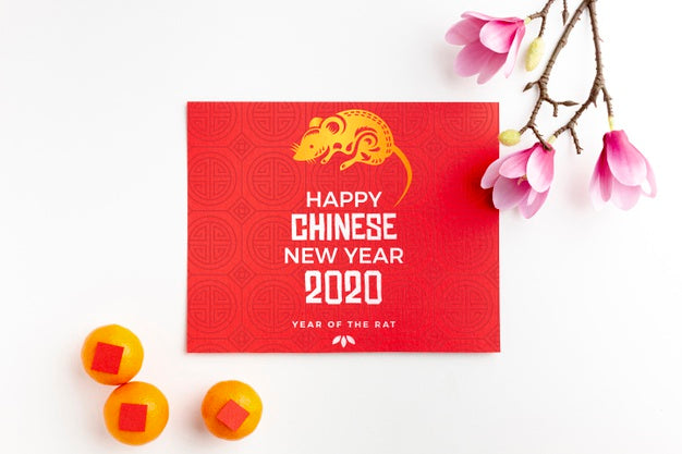 Free Happy Chinese New Year Mock-Up Psd