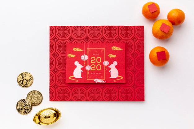 Free Happy Chinese New Year Mock-Up Psd