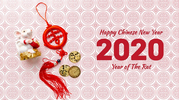 Free Happy Chinese New Year Mock-Up Psd