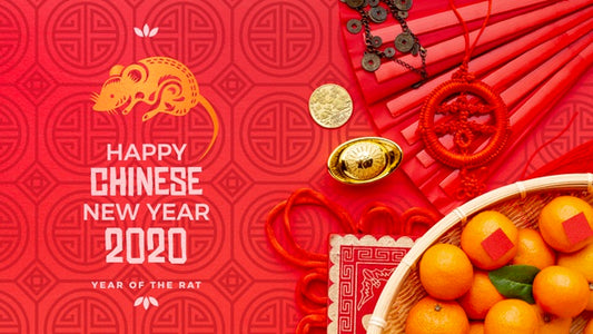 Free Happy Chinese New Year Mock-Up Psd