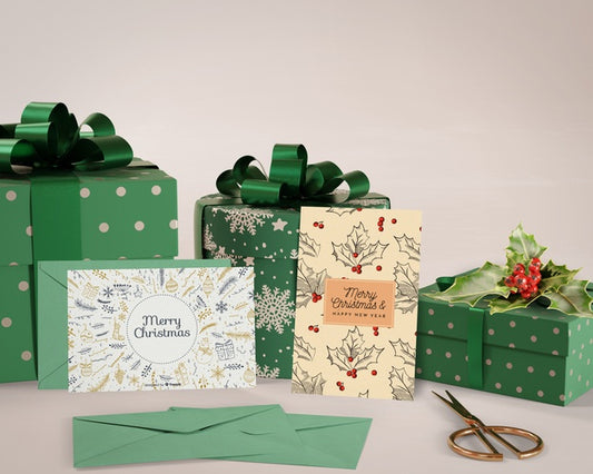 Free Happy Christmas With Gift Collection Psd