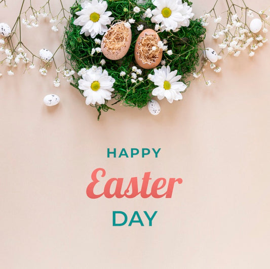 Free Happy Easter Concept Mock-Up Psd