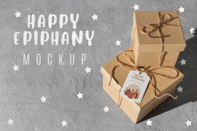 Free Happy Epiphany Concept With Mock-Up Psd