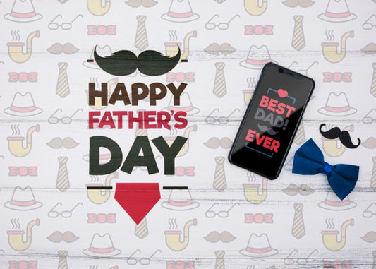 Free Happy Father'S Day Concept Mock-Up Psd