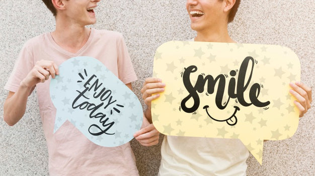 Free Happy Friends Posing Psd