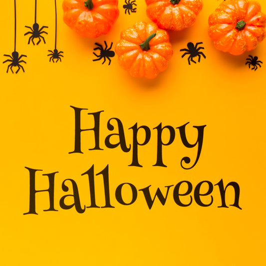 Free Happy Halloween Message On Celebration Day Psd
