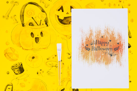 Free Happy Halloween Sheet Draw And Background Concept Psd