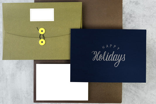 Free Happy Holidays Greeting Design Mockup