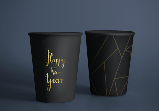 Free Happy New Year Greeting Design Mockup