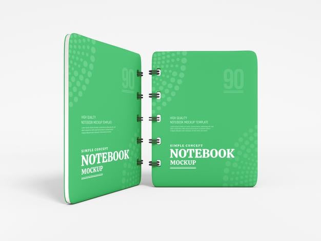 Free Hardcover Notebook Diary Mockup Psd